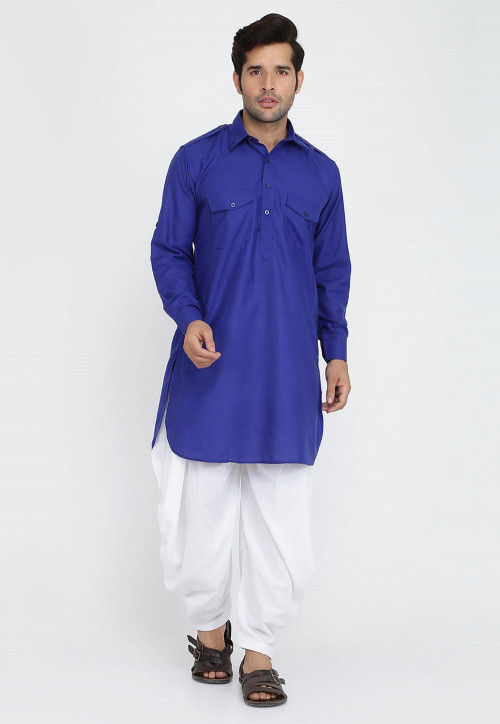 Royal blue pathani clearance