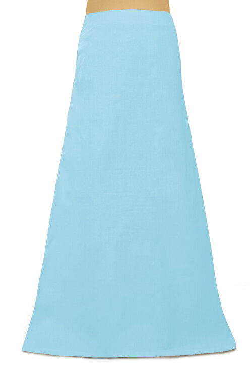 Solid Color Cotton Petticoat in Sky Blue