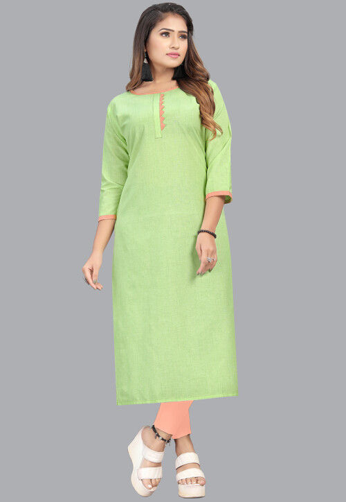 Kurti With Trouser In Light Blue