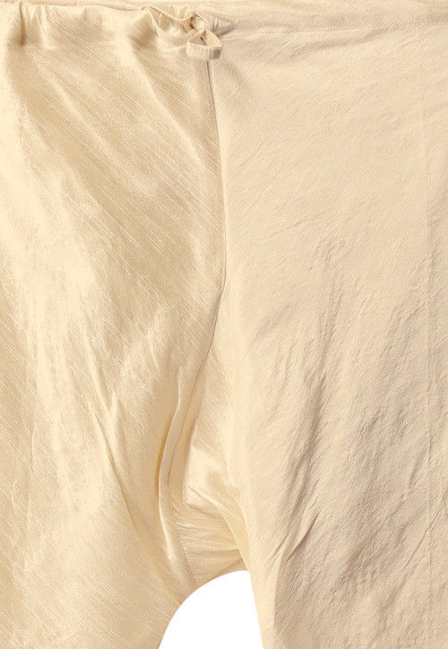 CREAM Kurta DUPION SILK Churidar