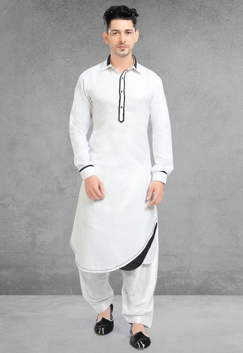 Linen kurta on sale pajama style