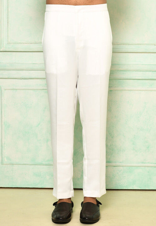 Buy Solid Color Art Silk Pant in White Online MTX2337 Utsav Fashion — free download