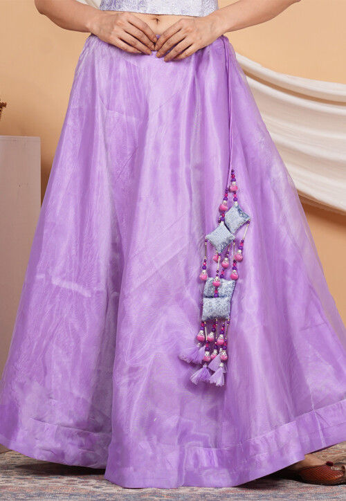 スカート Purple Silk Organza Skirt Gucci Purple Silk Organza Skirt - Runway Catalog