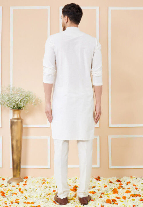 Solid Pure Cotton Kurta Set