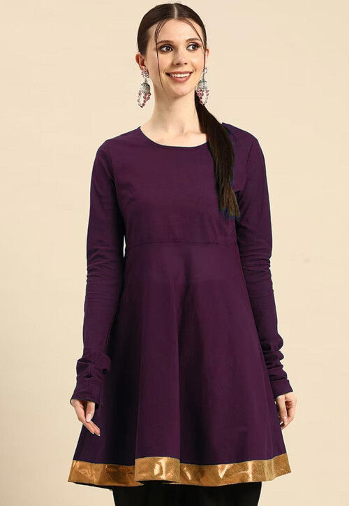 Buy Purple Kurtis for Women Online | Trendy Violet Kurtis