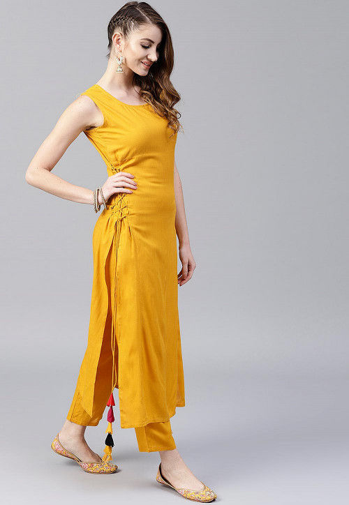 straight kurta design