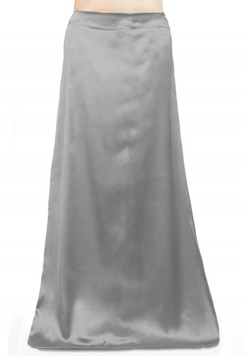 Solid Color Satin Petticoat in Grey : UUX493
