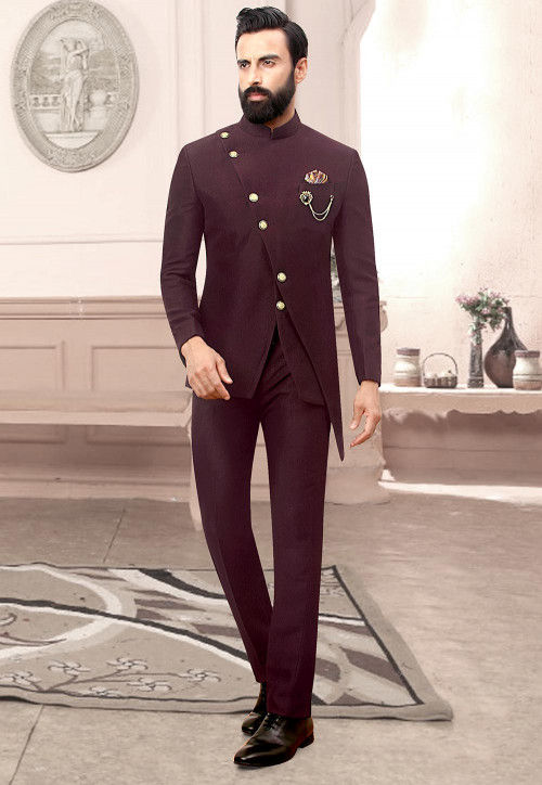 Buy Navy Bandhgala Jacket with Embroidered Collar by S&N BY SHANTNU NIKHIL  MEN at Ogaan Online Shopping Site