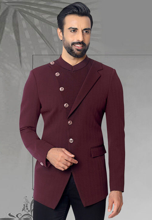 Amazon.com: Maharaja Style Handmade Kim-Khab Half Jodhpuri Jacket with  Kurta-Pajama Set | Golden Magenta Color | Best for Cocktail Party|  (Personalized Adult) : Handmade Products