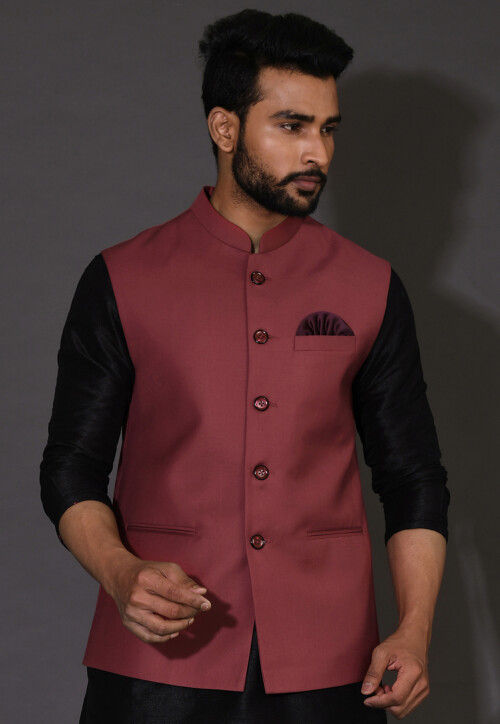 Buy Kokal Beige Men's Jute Waistcoat | Modi Jacket | Nehru Jacket for Men  Stylish Bandhgala Sleeveless Regular Fit for Festive, Casual, or Occasional  Online In India At Discounted Prices