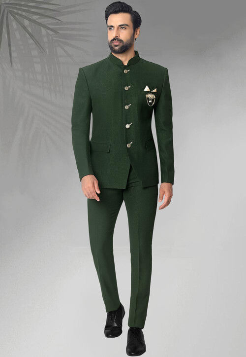 Buy Plus 91 Men's Stylish lightWeight Regular Fit Printed Casual Dark Green  Denim Jacket at Amazon.in