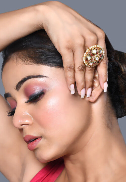 Stone Studded Adjustable Ring
