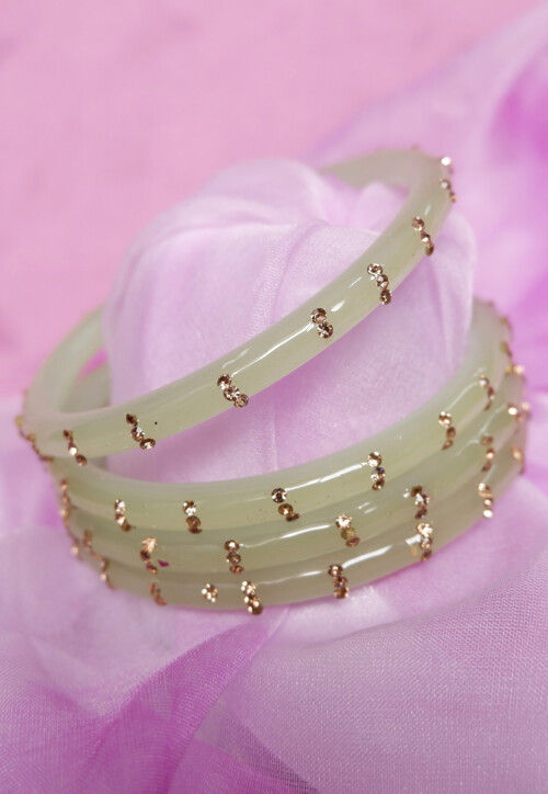 Stone Studded Bangle Set