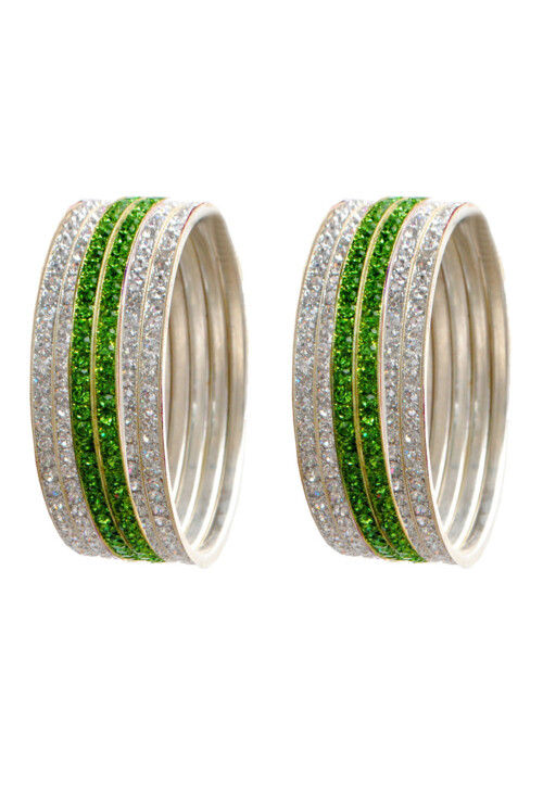 Stone Studded Bangle Set