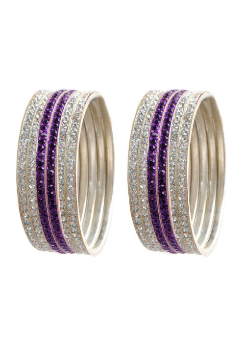 Stone Studded Bangle Set
