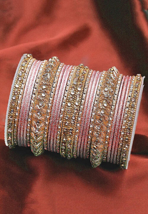 Stone Studded Bangle Set