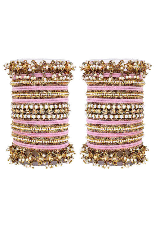 Stone Studded Bangle Set