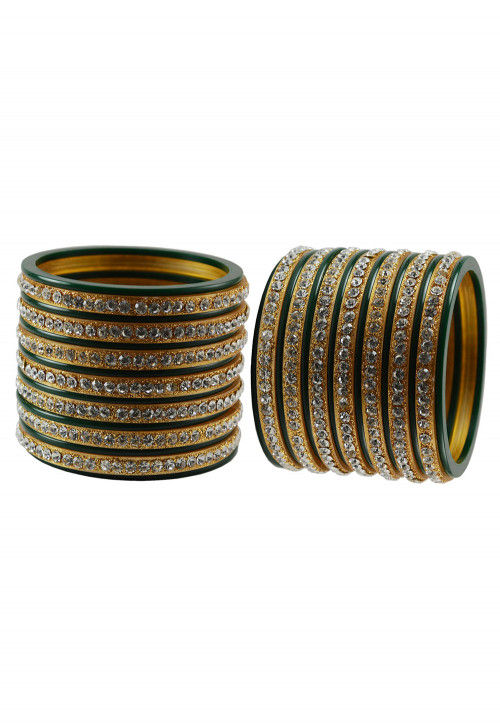 Stone Studded Bangle Set