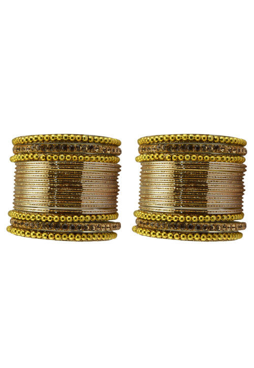 Stone Studded Bangle Set