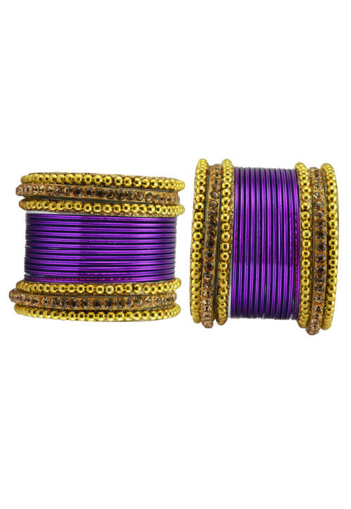 Stone Studded Bangle Set