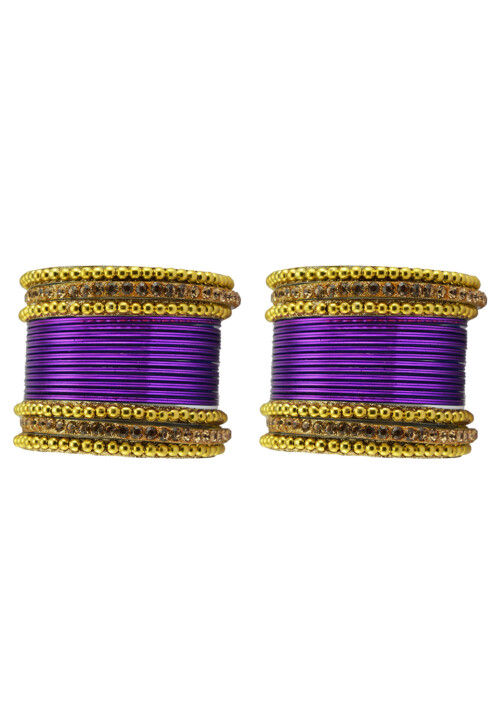 Stone Studded Bangle Set