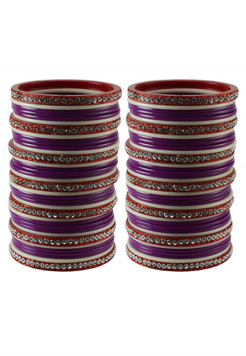 Stone Studded Bangle Set