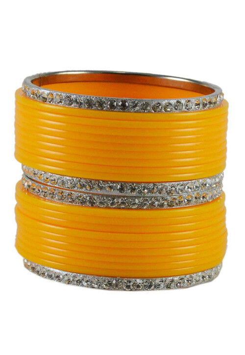 Lucentarts Jewellery Thread Gold Plated Bangles Set