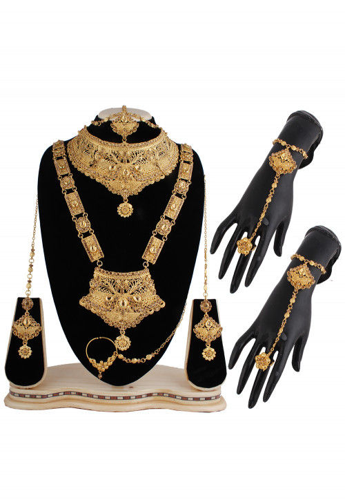 Stone Studded Bridal Set