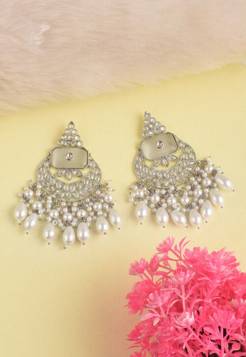 Stone Studded Chandbali Earrings