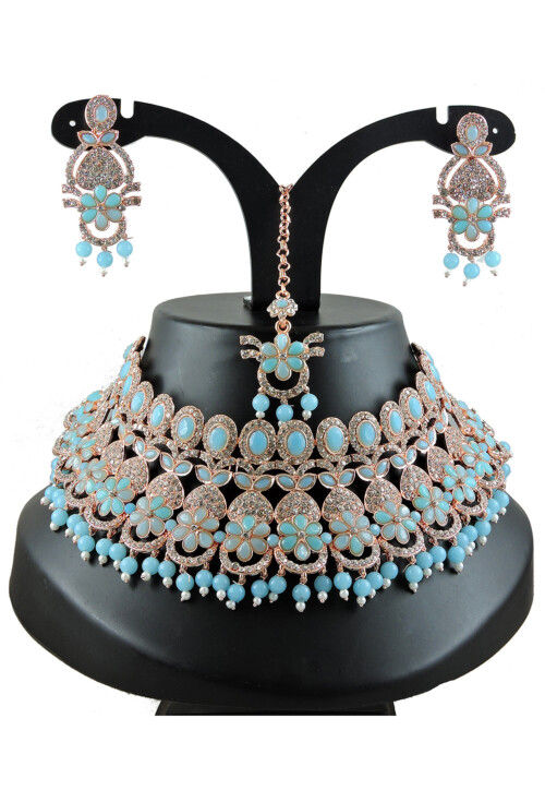 Stone Studded Choker Necklace Set