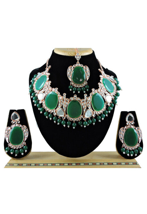 Stone Studded Choker Necklace Set