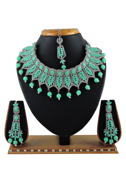 Stone Studded Choker Necklace Set