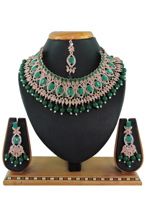 Stone Studded Choker Necklace Set