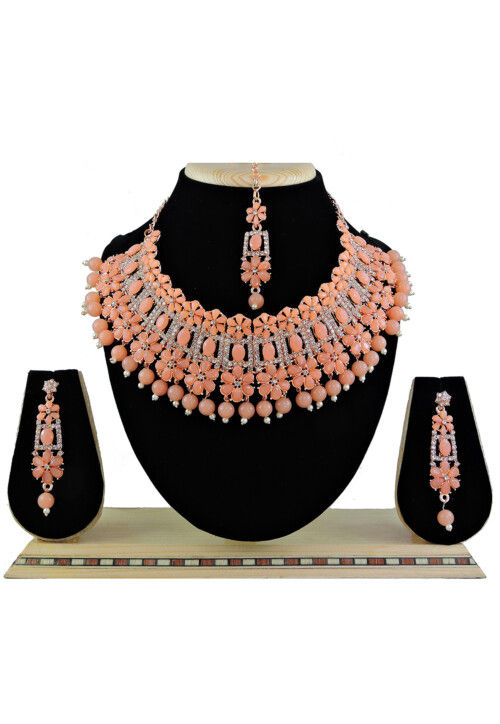 Stone Studded Choker Necklace Set