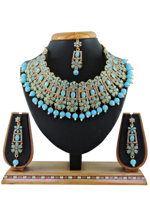 Stone Studded Choker Necklace Set