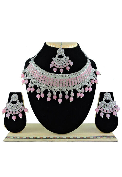 Stone Studded Choker Necklace Set