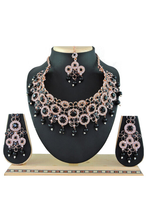 Stone Studded Choker Necklace Set