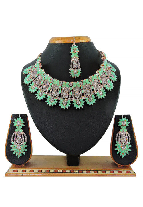 Stone Studded Choker Necklace Set