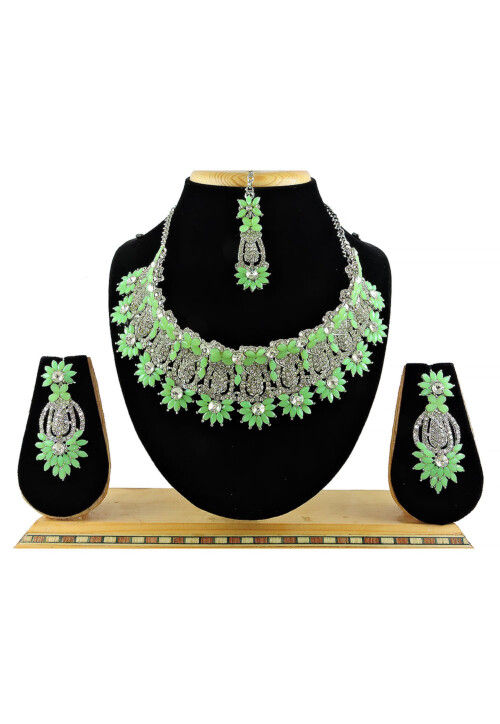 Stone Studded Choker Necklace Set