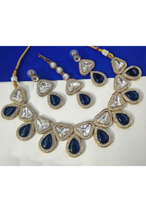 Stone Studded Choker Necklace Set