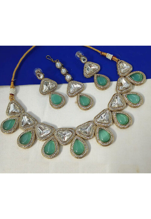 Stone Studded Choker Necklace Set