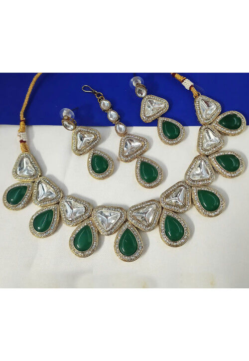 Stone Studded Choker Necklace Set