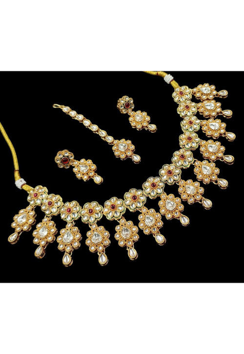 Stone Studded Choker Necklace Set
