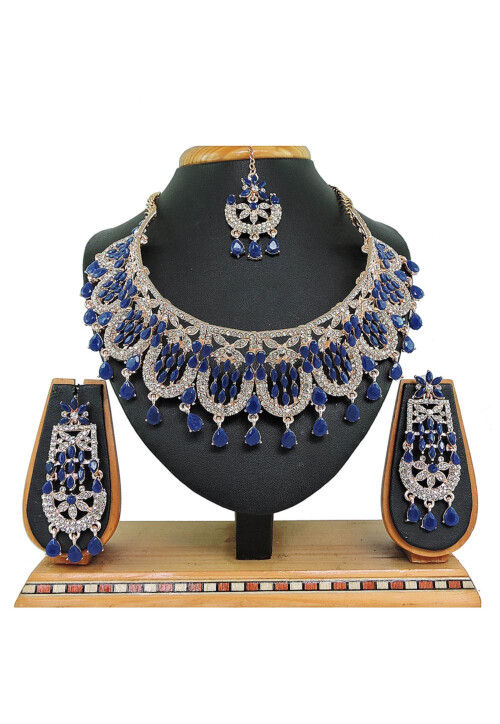 Navy blue hotsell jewellery set