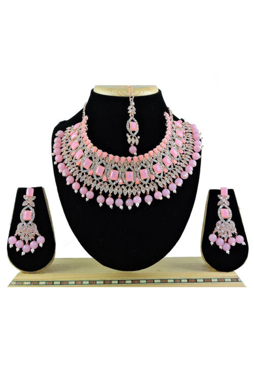 Stone Studded Choker Necklace Set