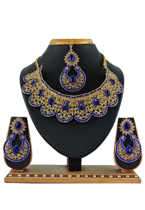 Stone Studded Choker Necklace Set