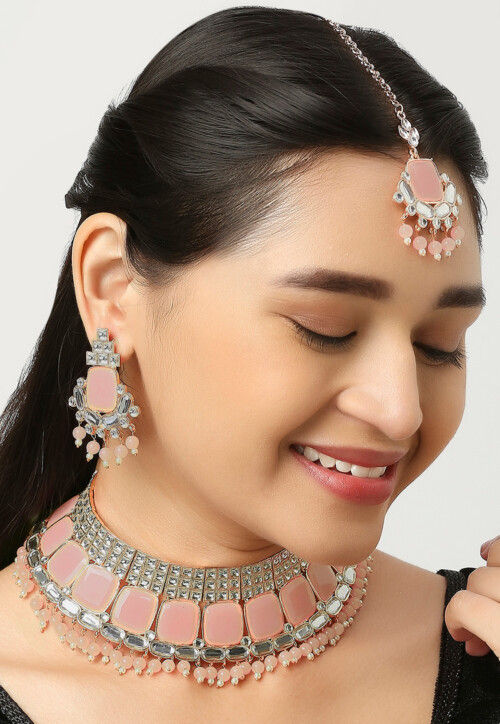 Studded choker necklace sales