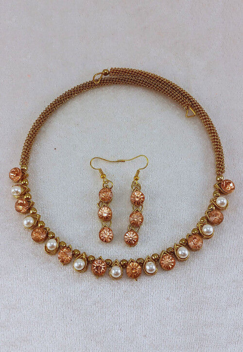 Stone Studded Choker Necklace Set