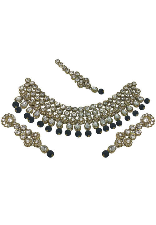 Stone Studded Choker Necklace Set