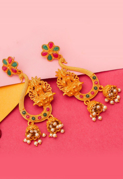 Parnika Temple Earrings – madhurya.com